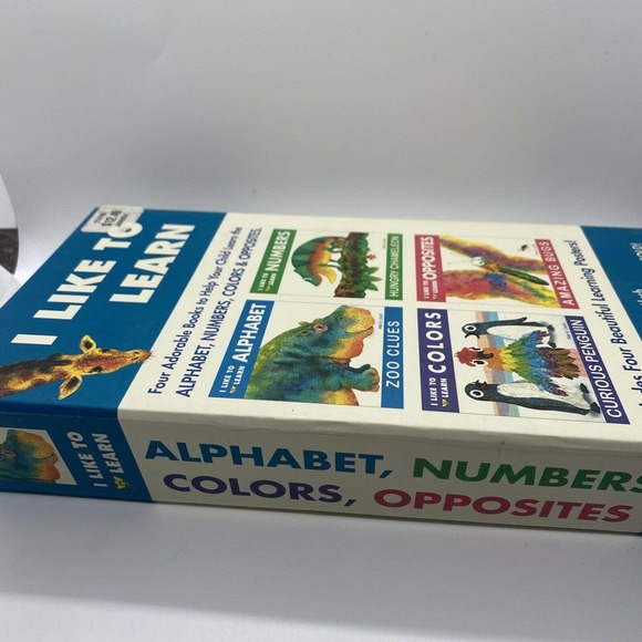 I Like to Learn Alphabet Numbers Colors And Opposites 4 in 1 Learning Book - Picture 11 of 12